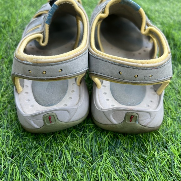 Privo Sandals Hiking Shoes Leather Upper 11 US Men’s Gray Yellow Outdoor - Picture 7 of 11